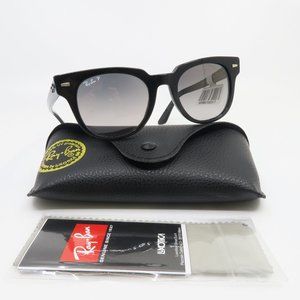 Ray-Ban RB2168 901/M3 50mm METEOR Black/Grey Gradient Glass Polarized Sunglasses